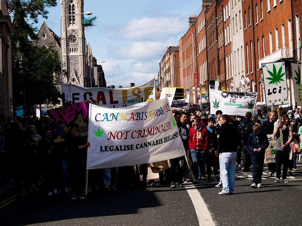 Legalise Cannabis March Dublin Ireland, 2012