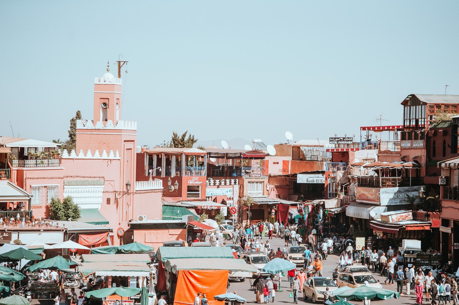 souks in Marrakech square