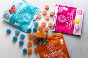 bright coloured packets of cannabis candy
